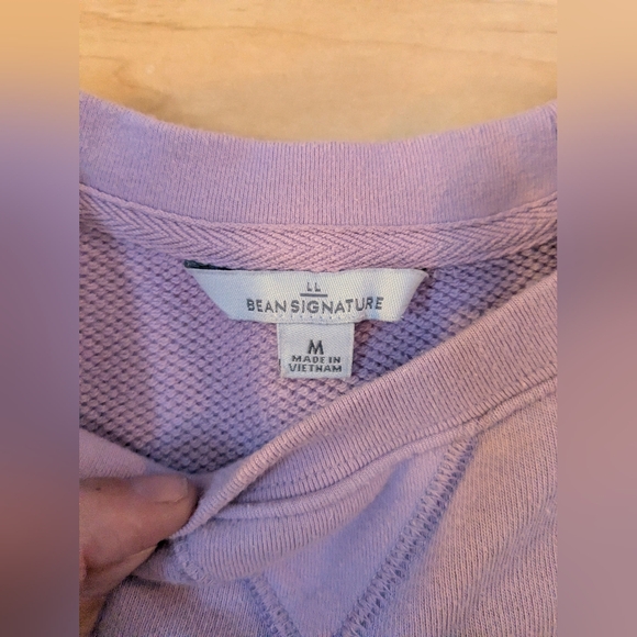 Medium L.L. Bean Vintage Pink Graphic Sweatshirt - Picture 3 of 12